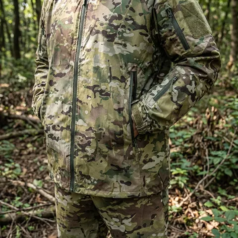 Тактичний маскхалат Multicam Oxford Вологозахисний костюм (куртка + штани) для польових умов — фото 3