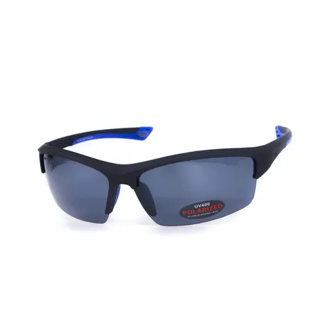 Окуляри поляризаційні BluWater Daytona-1 Polarized (gray), сірі гідрофобні лінзи (Repelon™), Синій — фото 2