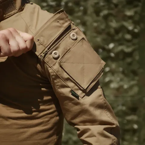 Сорочка Defcon 5 Cool Combat Shirt Cotone Койот — фото 4