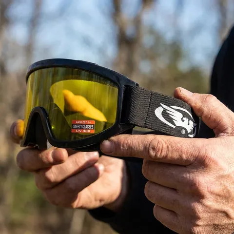 Захисні окуляри Global Vision Wind-Shield (yellow) Anti-Fog, жовті — фото 3