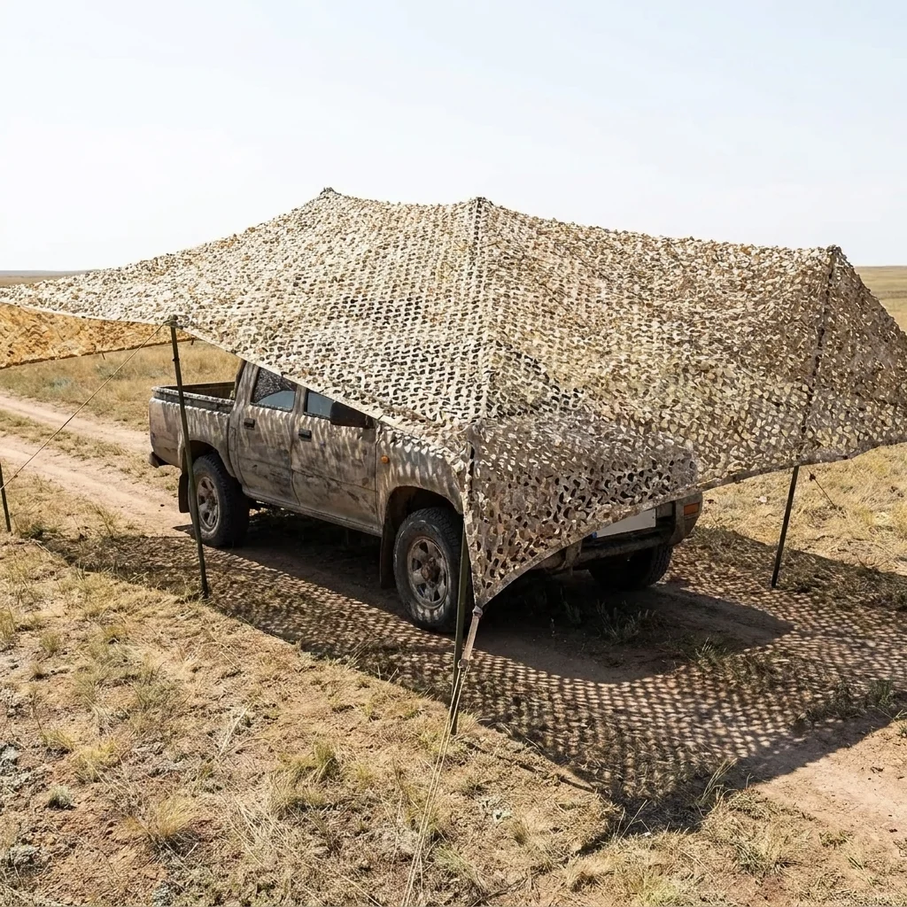 Антидронова маскувальна сітка Militex з основою Альпійська клякса 6х10м (площа 60 кв.м.)