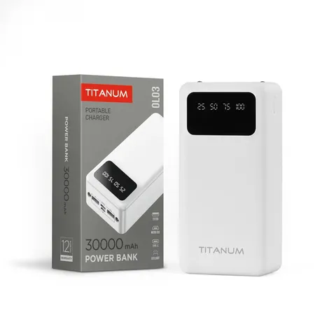 Повербанк 30000mAh TITANUM OL03 White — фото 2