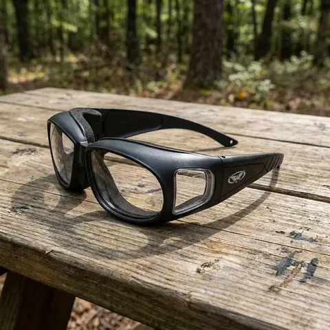 Окуляри захисні з ущільнювачем Global Vision Outfitter (clear) Anti-Fog, прозорі, Чорний