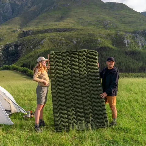 Матрац подвійний Naturehike CNK2550WS019, 65 мм, із вбудованою помпою, зелений — фото 8
