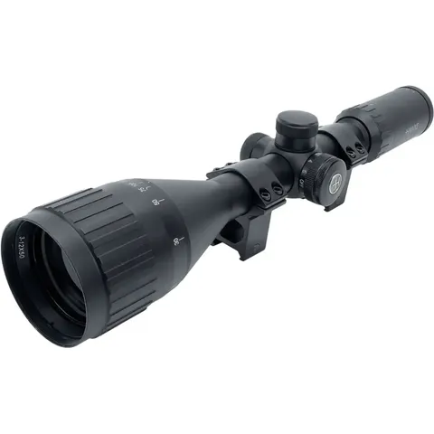 Приціл оптичний Hawke Fast Mount 3-12x50 AO сітка Mil Dot з підсвічуванням. Кільця на Weaver — фото 2