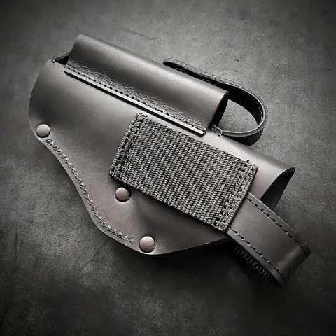 Кобура поясна| шкіряна чорна| під ТТ та Browning M1903 — фото 3
