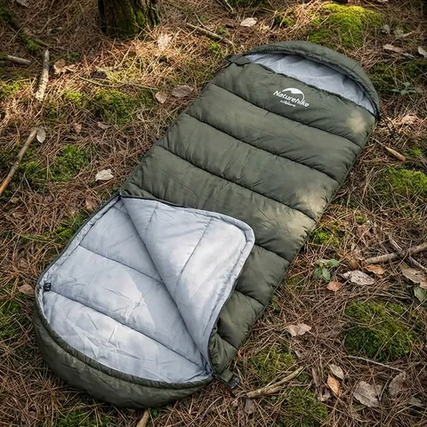 Спальник з капюшоном Naturehike U350 NH20MSD07, (1°C), лівий, зелений — фото 3