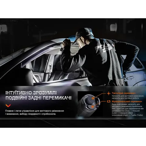 Ліхтар тактичний акумуляторний Fenix PD35R — фото 11