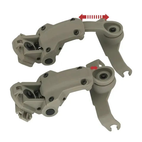 Кріплення для навушників Walker's Razor на рейки ARC - NeckFlip Helmet Rail Mount Kit (TAN) — фото 5