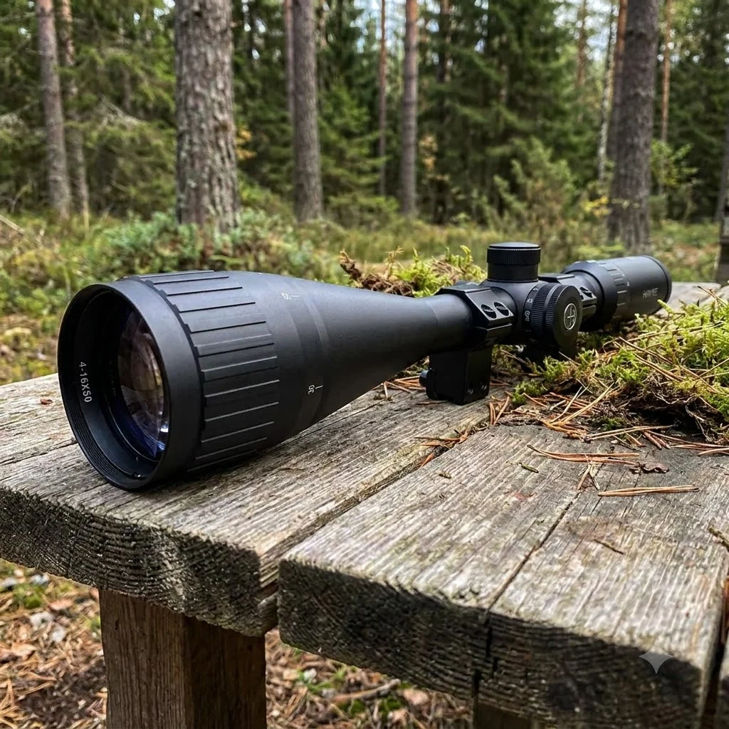 Приціл оптичний Hawke Fast Mount 4-16x50 AO сітка Mil Dot з підсвічуванням. Кільця на Ластівчин хвіст