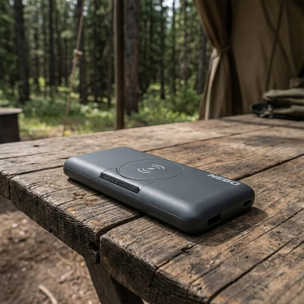 Повербанк Nebo 10K Powerbank w/ Kickstand & wWreless Charging, 10 000 mAh (NB NEB-PBK-0010-G)