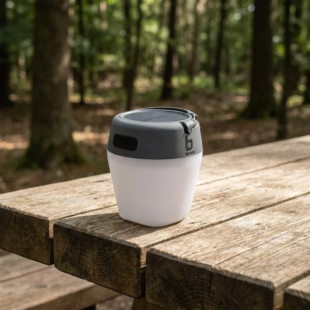 Ліхтар кемпінговий Bo-Camp Wega Powerbank Solar 180 Lumen White/Grey/Black (5818735)