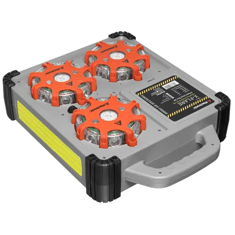 Комплект ліхтарів професійних Mactronic X-Flare (30 Lm) Red/Blue/Amber Recharg 12/220V (PSD0112) — фото 4