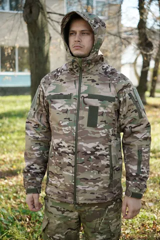 Куртка Windproof Softshell вітрозахисна, водостійка, фліс 320 г/м² — фото 10