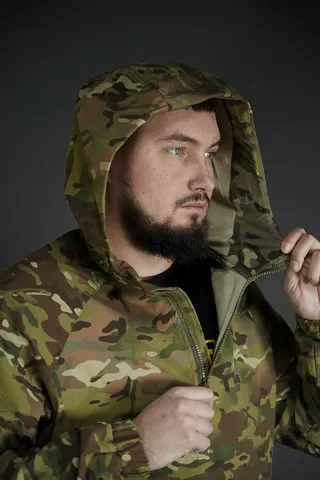 Тактичний анорак 4WStretch з мембранною тканиною та вентиляцією (мультикам) — фото 9