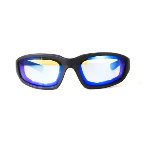 Окуляри фотохромні (захисні) Global Vision KickBack Photochromic (G-Tech™ blue) Anti Fog, фотохромні дзеркальні сині, Чорний — фото 7