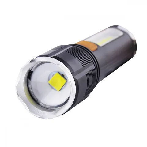 Ручний LED-ліхтар Baseus XA-P12-P50, 1200 мА·год, зум, Type-C, чорний — фото 2