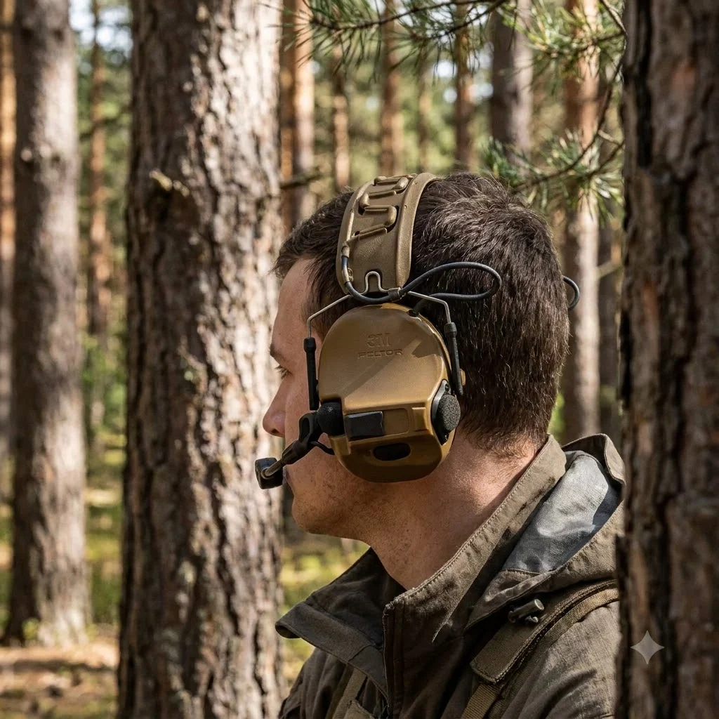 Навушники активні 3M MT14H41A-300EU CY PELTOR™ ComTac VII, coyote brown, вертикальні