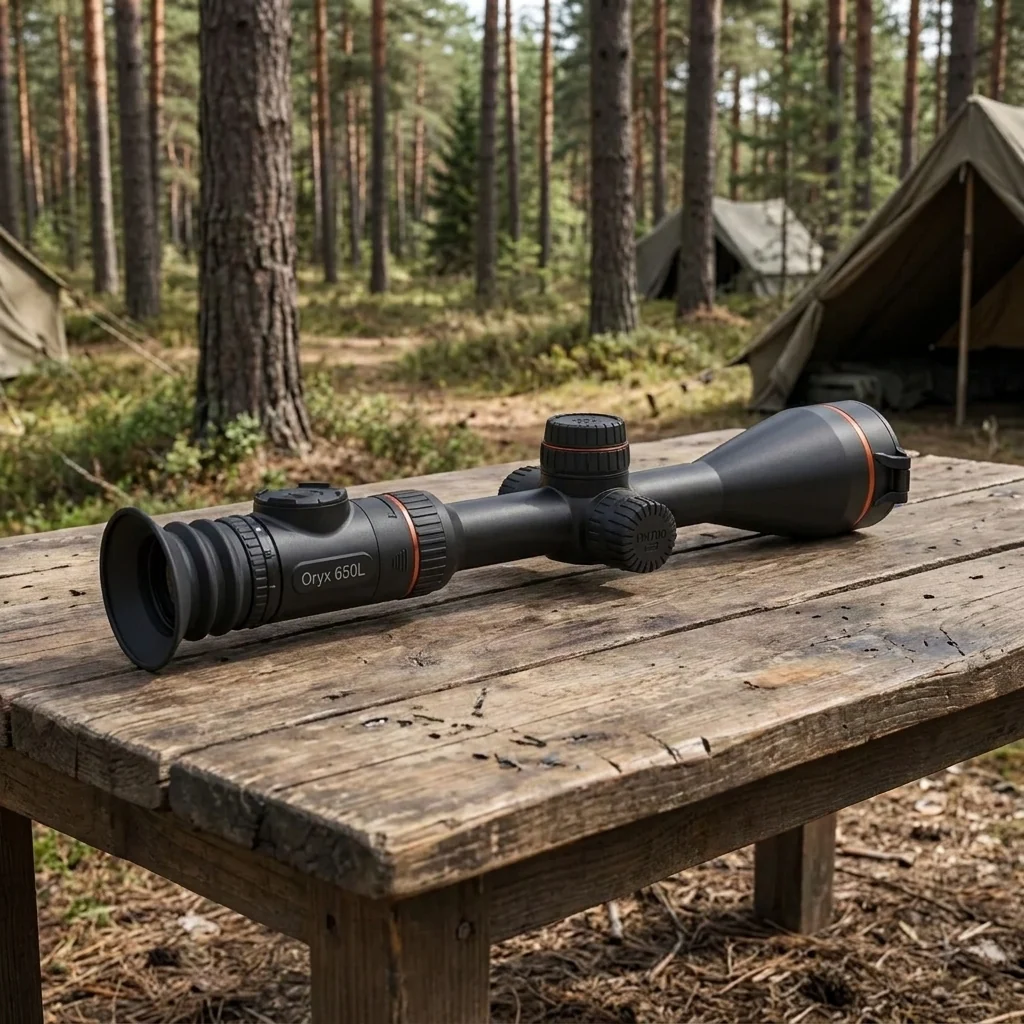Тепловізійний приціл ThermTec Oryx 640 LRF (NETD ≤15 мК, 50 мм, 2600 м, AMOLED, лазерний далекомір 1200 м)