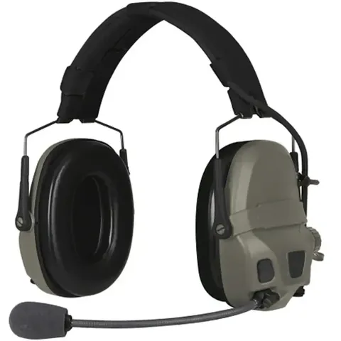 Активні навушники Ops-Core AMP Communication Headset-Connectorized. NFMI. Верхній тримач. Ranger Green — фото 2