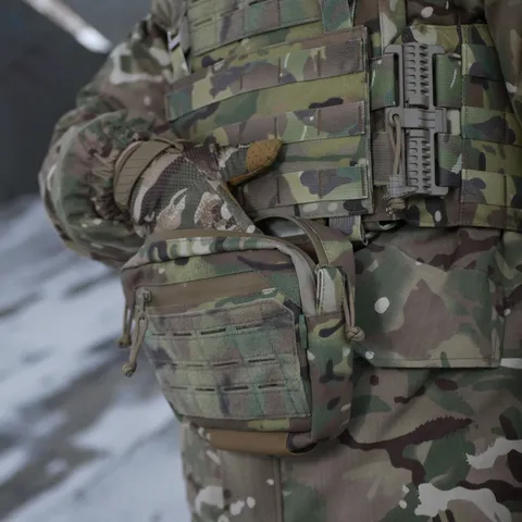 Сумка-напашник M Kiborg з балістичним пакетом 1 клас захисту Militex GU Сordura Multicam — фото 12