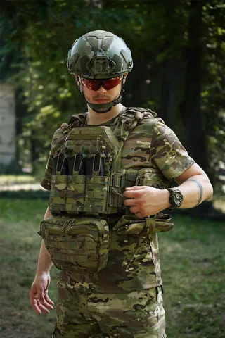 Комплект плитоноска Kiborg GU Gen.2 + 6 підсумків Мультикам — фото 10