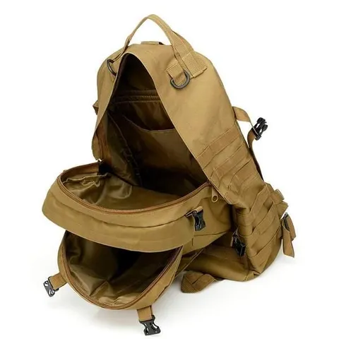 Тактичний рюкзак Molle Assault 55л + (3 органайзери) Койот — фото 4