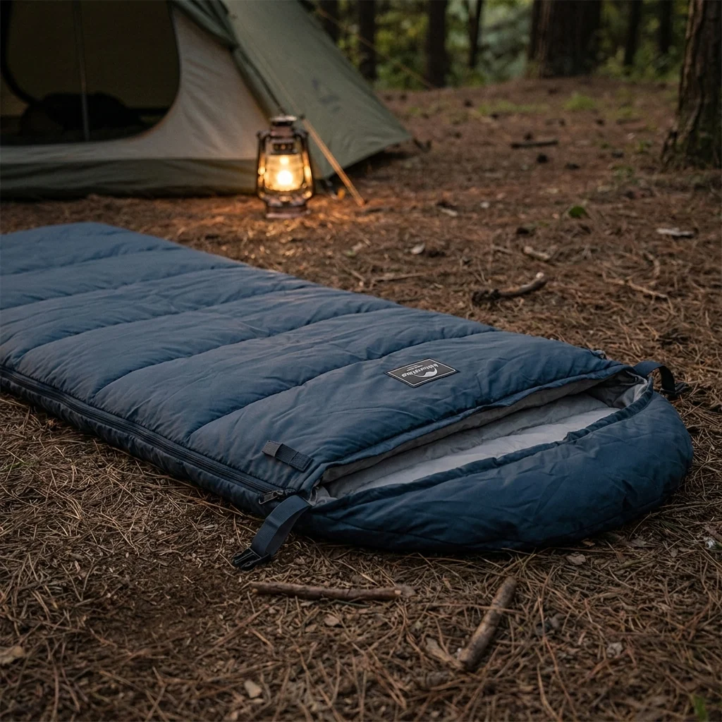 Спальний мішок Naturehike F150 NH22MSD05, лівий, темно-блакитний