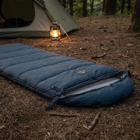 Спальний мішок Naturehike F150 NH22MSD05, лівий, темно-блакитний