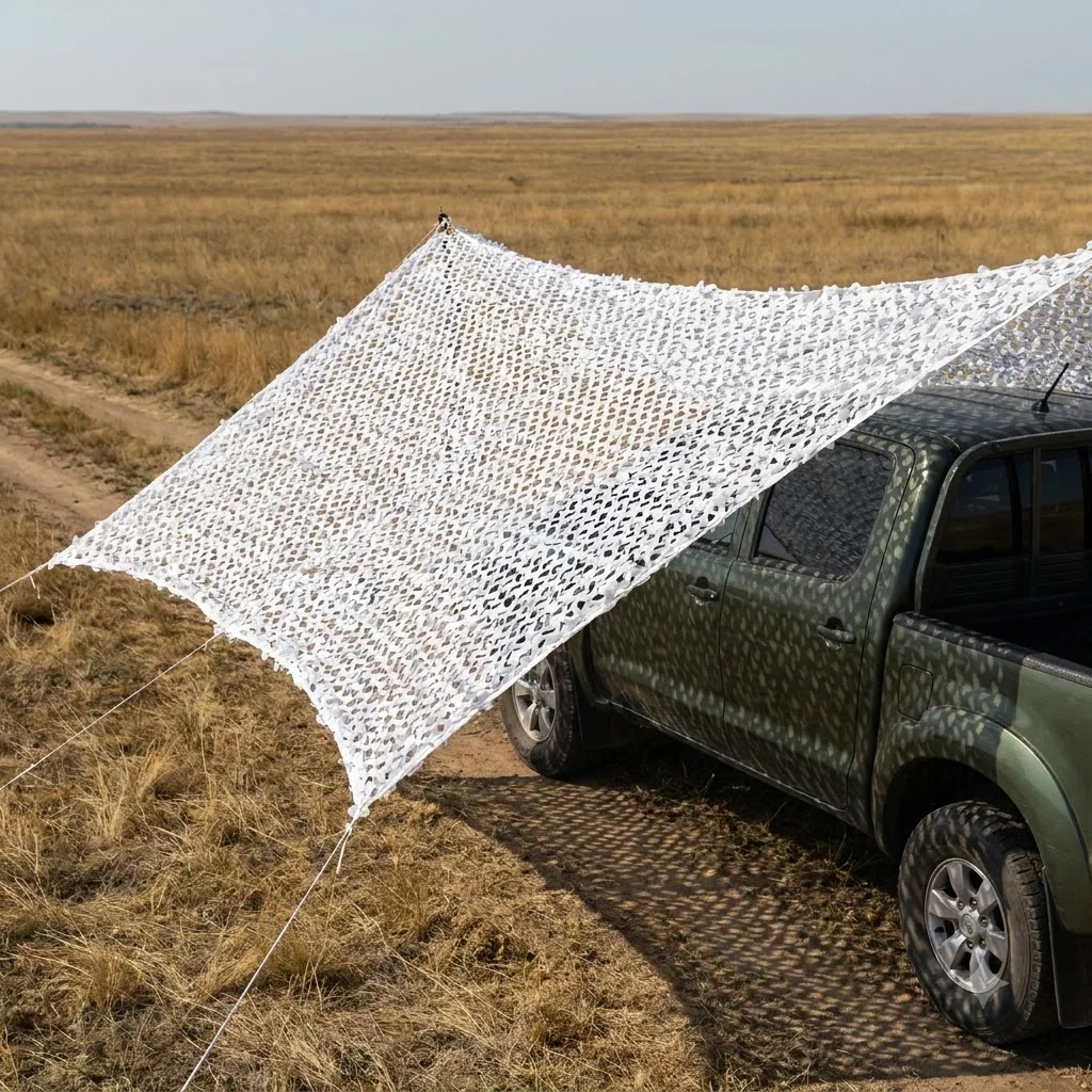 Зимова маскувальна сітка Militex Альпійська клякса 3х2,5м (площа 7,5 кв.м.)