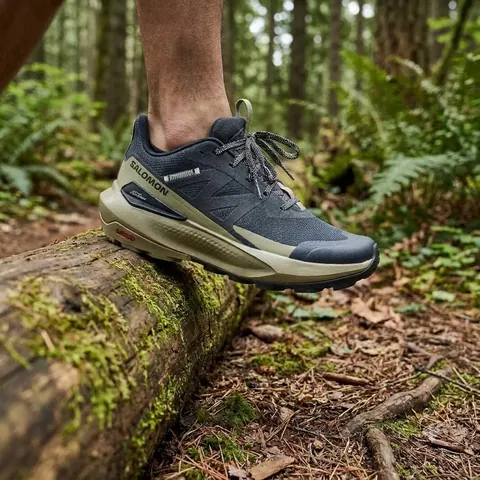 Чоловічі кросівки Salomon ELIXIR ACTIV для міста та повсякденного використання Carbon / Slate Green — фото 3