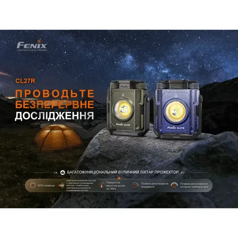 Ліхтар прожектор Fenix CL27R темно-блакитний — фото 7