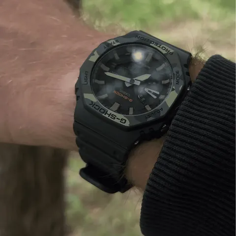 Годинник Casio G-SHOCK GA-2100SU-1AER - чорний / камо — фото 6