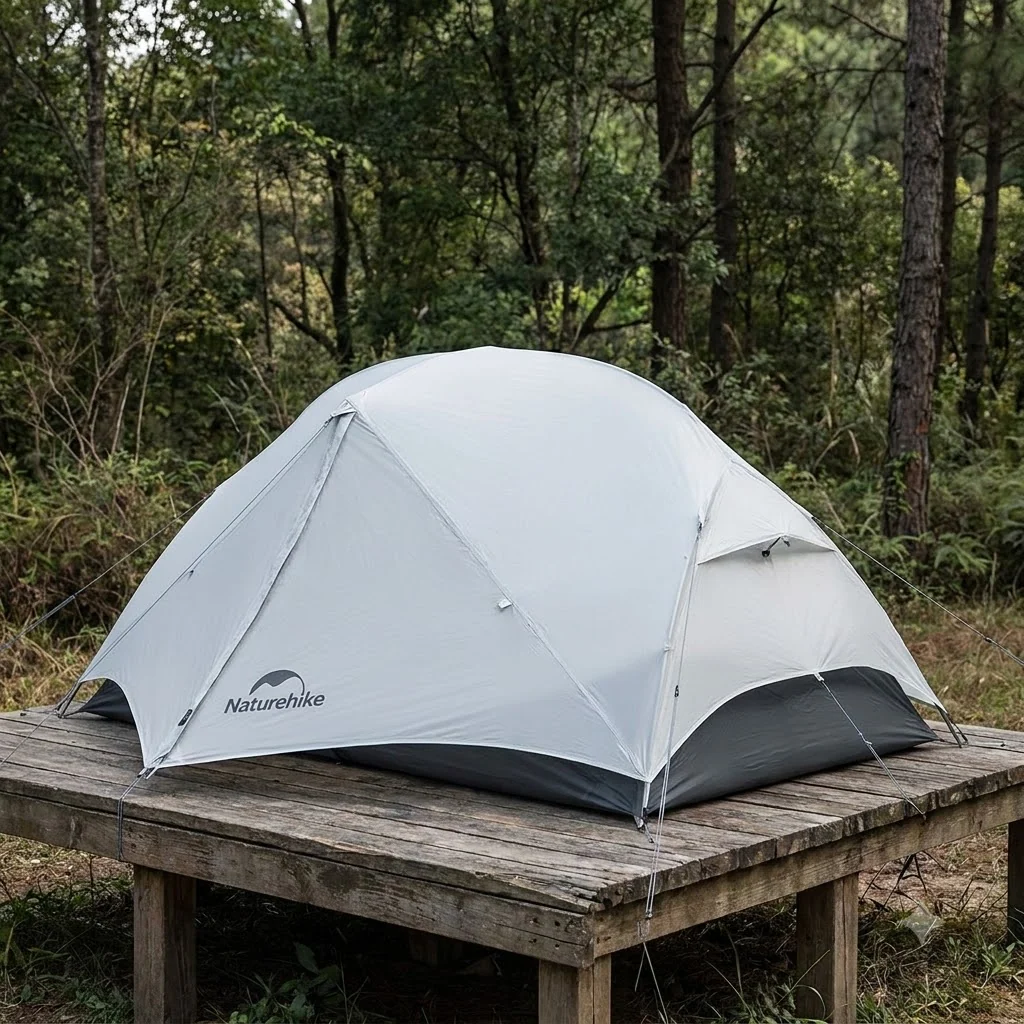 Намет надлегкий двомісний Naturehike Mongar CNK2550WS016, 15D, сiрий