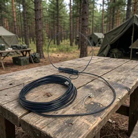 Зовнішня VHF антена Flower Pot 136–174 МГц для рацій Motorola (BNC + Motorola Bolt) 20 м