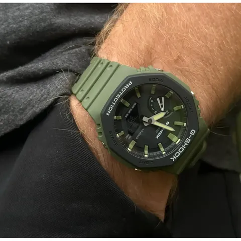 Годинник Casio G-SHOCK GA-2110SU - олива — фото 5