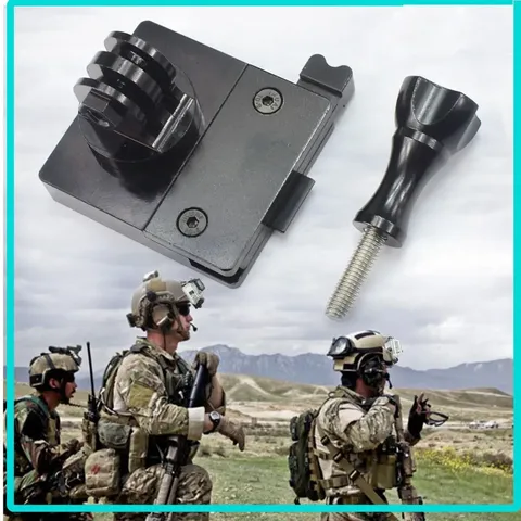 NVG тактичне кріплення на шолом для екшн-камери | металевий адаптер NVG | Picatinny/шоломна платформа — фото 6