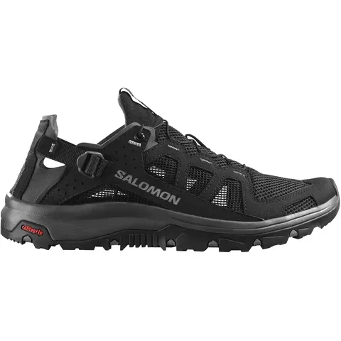 Чоловічі кросівки сандалі Salomon Techamphibian 5 для води та трекінгу, чорні з сірим — фото 4