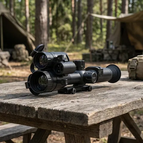 Тепловізійний мультиспектральний приціл Pard TD32-70 (384х288, 1800 м, 35 мм, NETD <25 мК, лазерний далекомір)