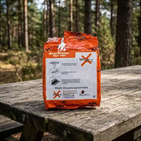 Термоковдра Blizzard EMS Trauma Blanket - Помаранчева - Vacuum Packed