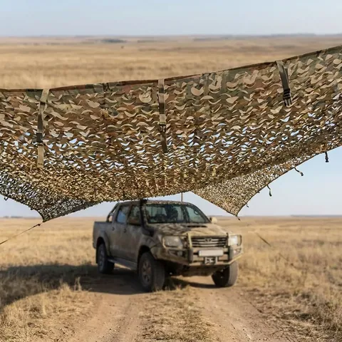 Літня маскувальна сітка Militex Степовий мультикам 2х5м (площа 10 кв.м.)