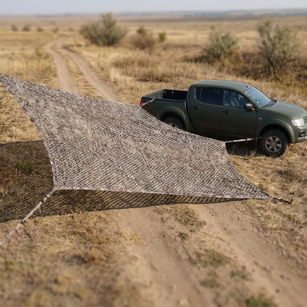 Осіння маскувальна сітка Militex Камуфляж земля індивідуального розміру (50 грн за 1 кв.м.)