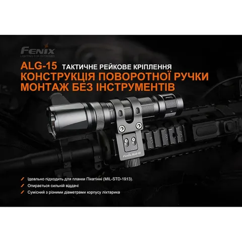 Кріплення на зброю для тактичних ліхтарів Fenix ALG-15 — фото 5