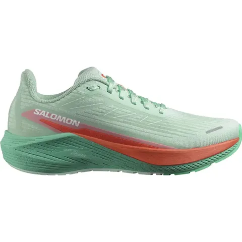 Жіночі бігові кросівки Salomon Aero Blaze 2 для асфальту та тренувань, блакитні з червоним та зеленим — фото 5