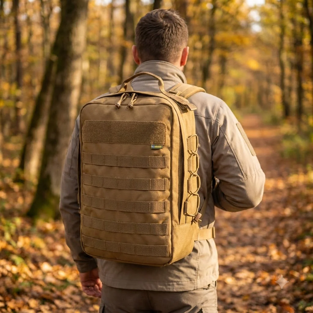 Рюкзак з MOLLE койот
