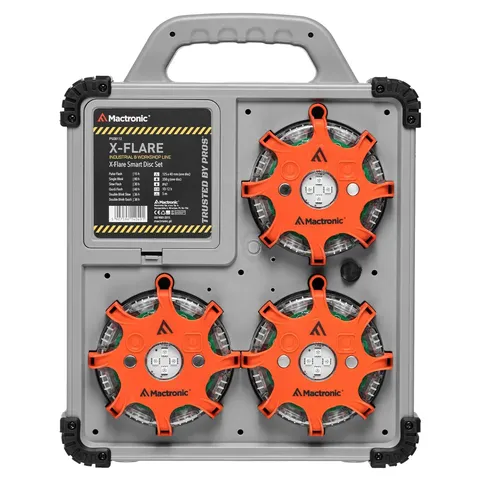 Комплект ліхтарів професійних Mactronic X-Flare (30 Lm) Red/Blue/Amber Recharg 12/220V (PSD0112) — фото 5