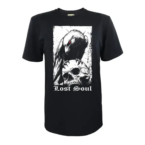 Футболка з принтом "Lost Soul" кулір DTG чорна — фото 9