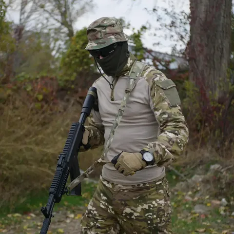 Двоточковий збройовий ремінь з QD антабками M-lok та швидким регулюванням Multicam USA — фото 6