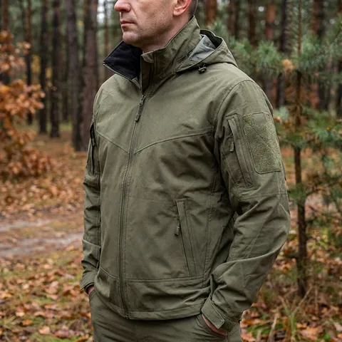 Демісезонна тактична куртка YINREN Delta Eagle Gen 3 ріп-стоп олива