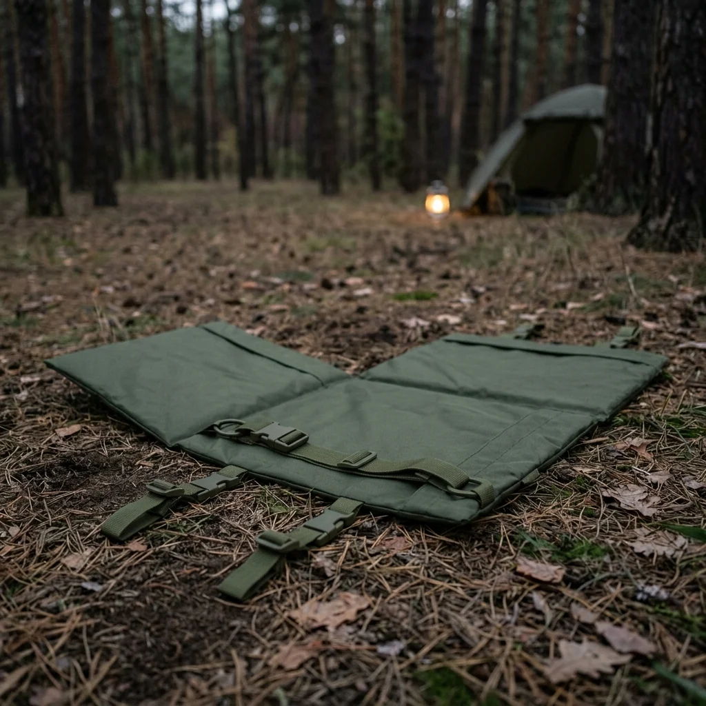 Килимок п'ятиточка для сидіння хакі трьохсекційний Kiborg П-3 Оксфорд